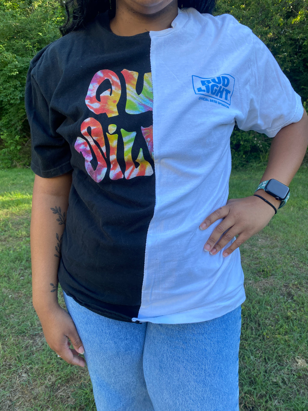 1/2 & 1/2 Tee- Large