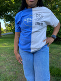 1/2 & 1/2 Tee- Large