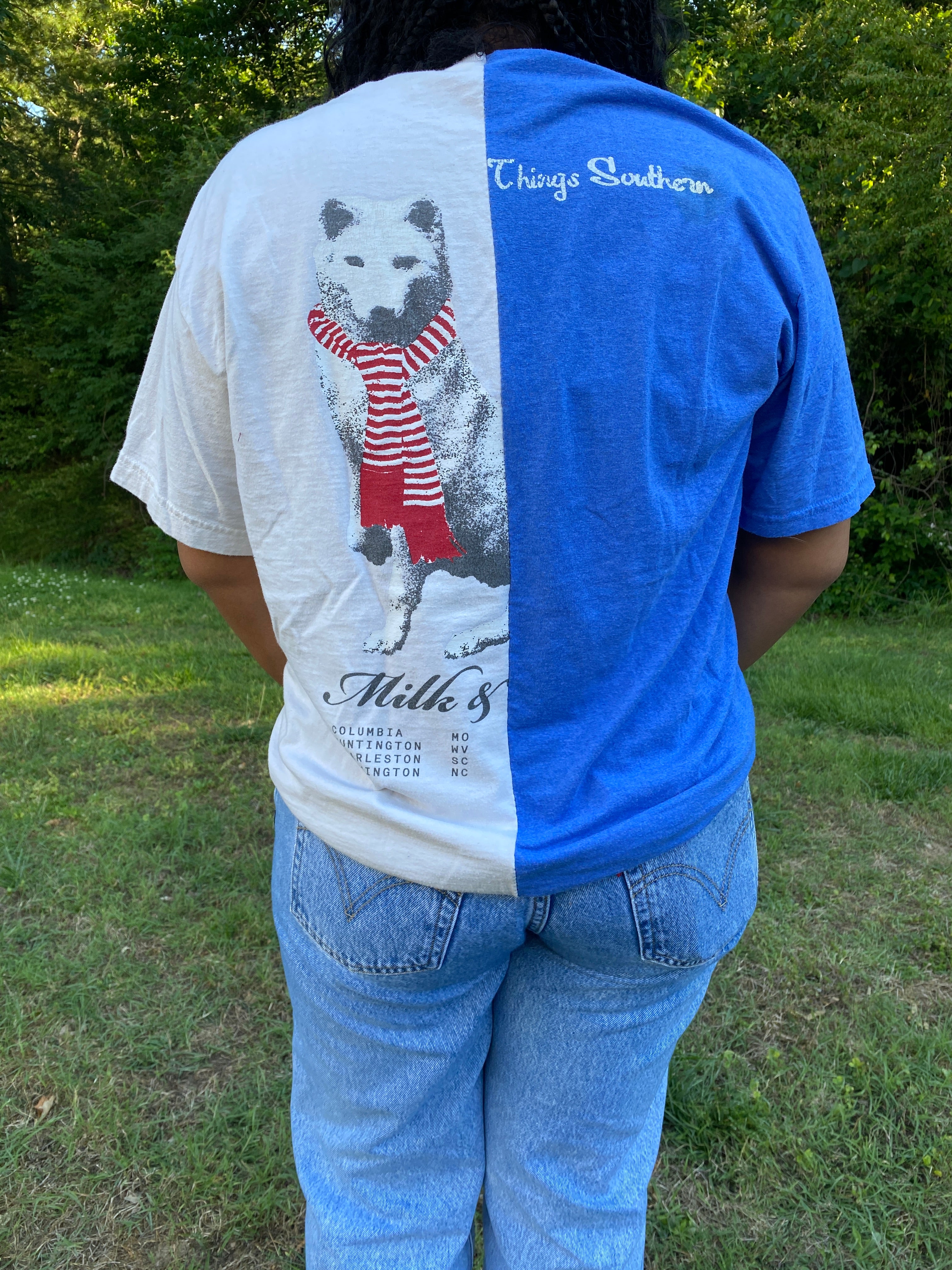 1/2 & 1/2 Tee- Large