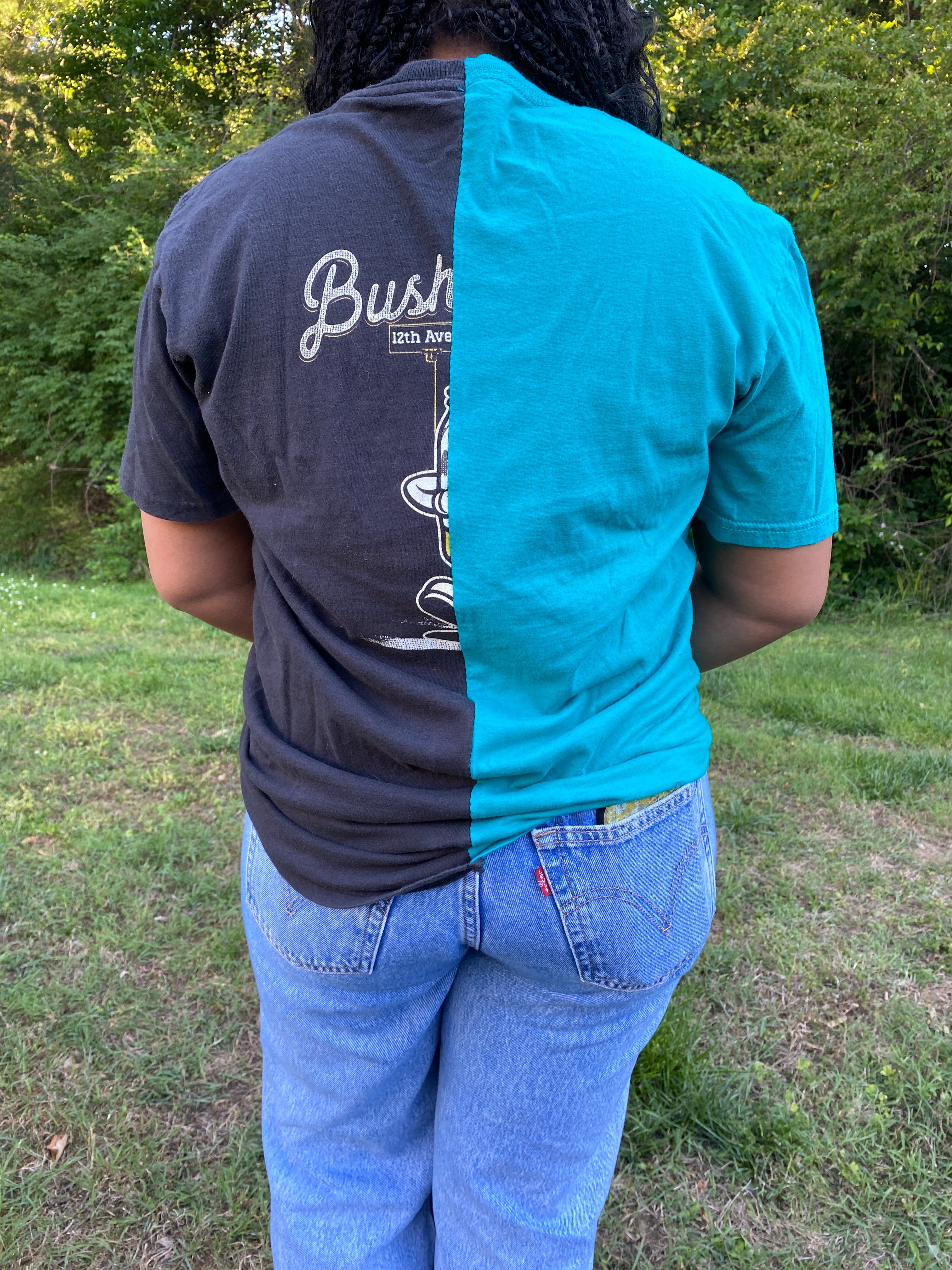 1/2 & 1/2 Tee- Large