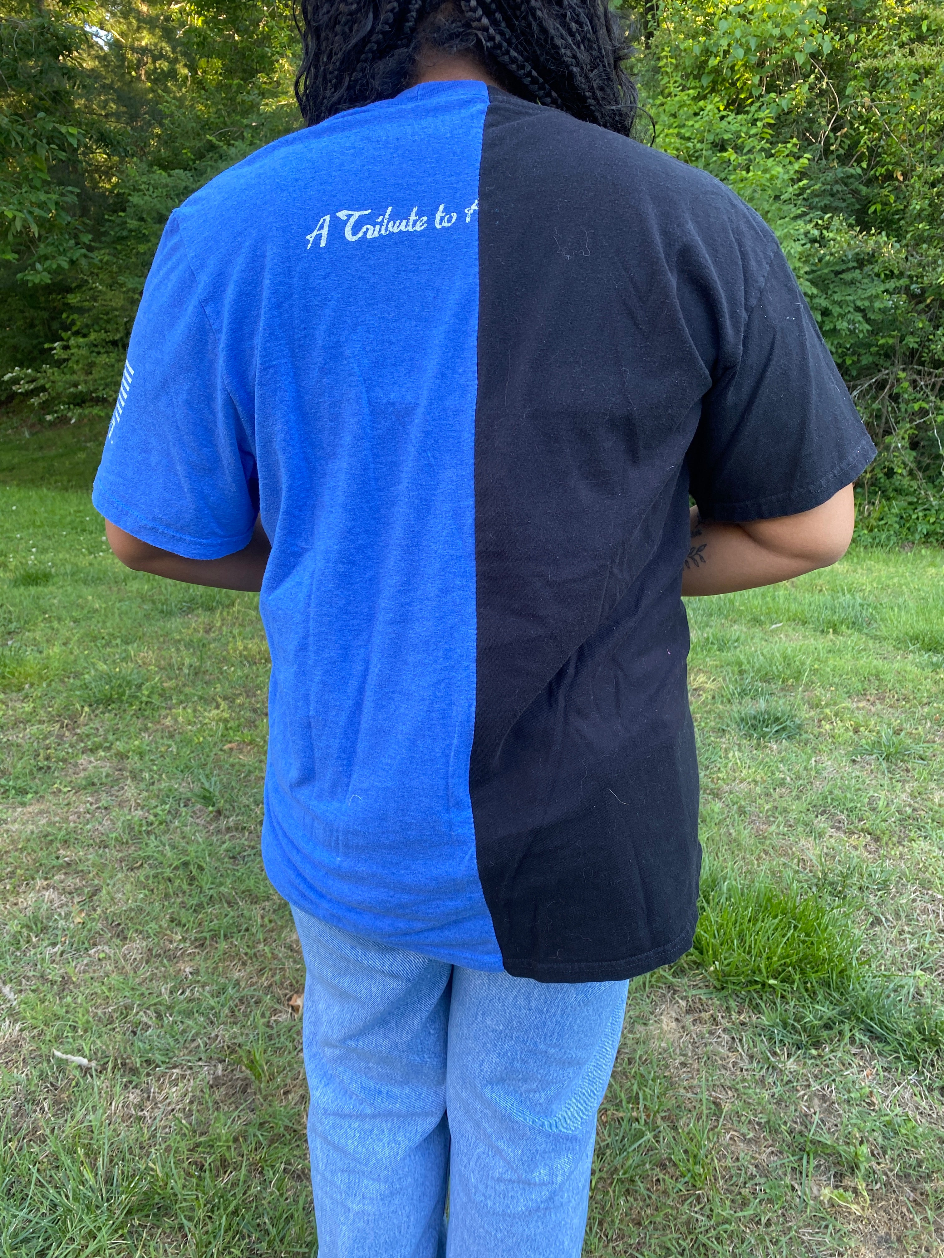 1/2 & 1/2 Tee- Large