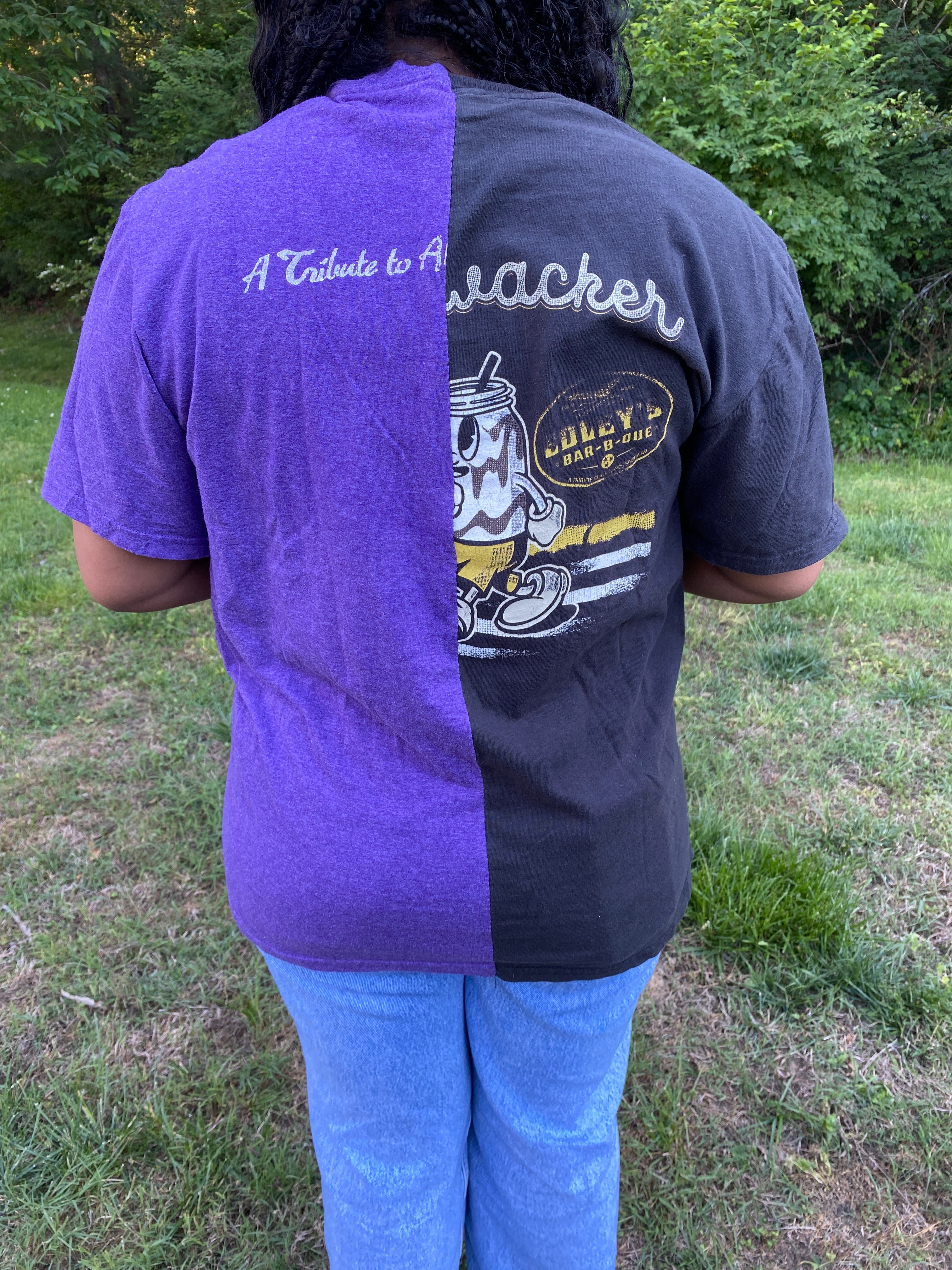 1/2 & 1/2 Tee- Large