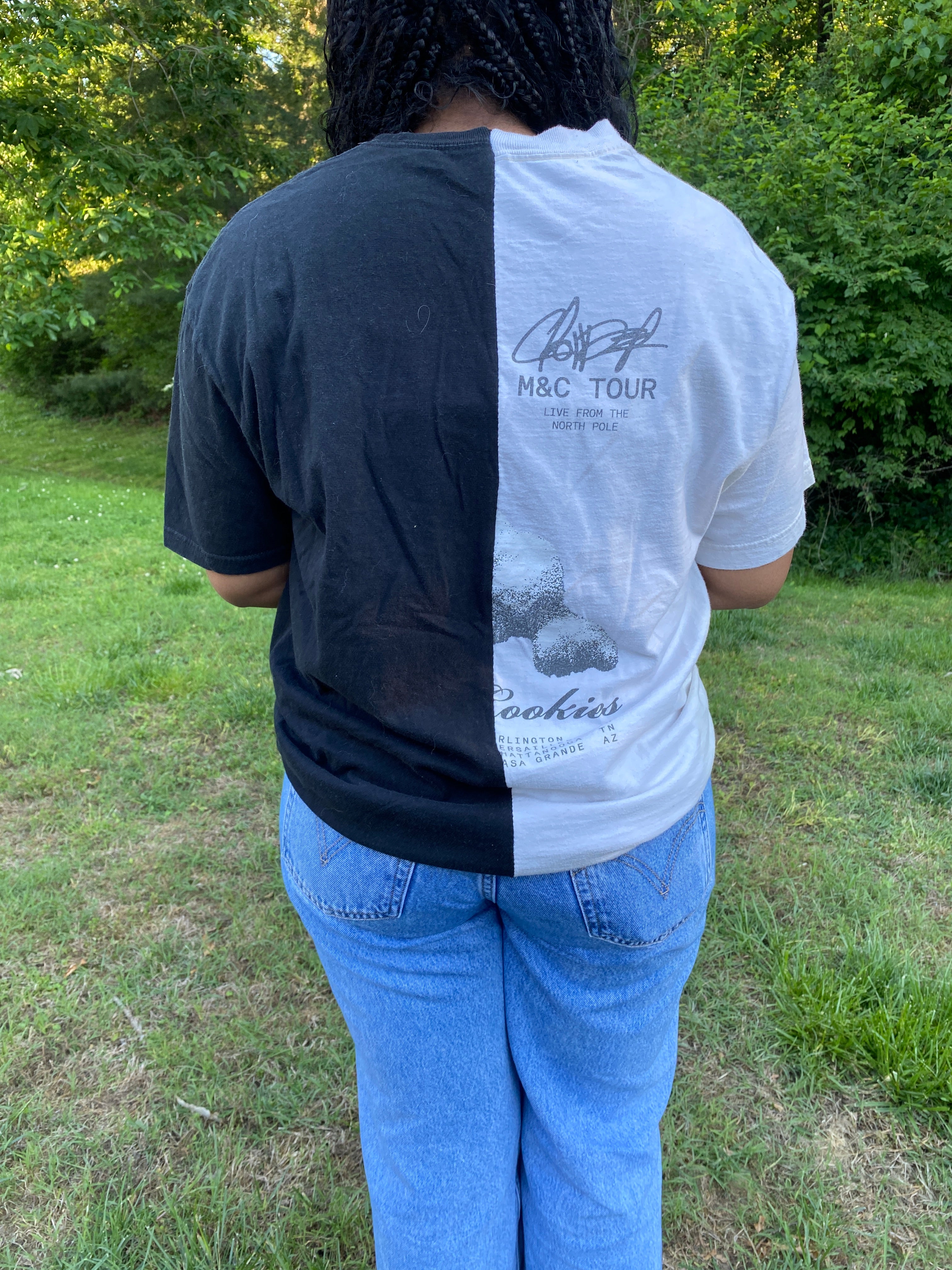 1/2 & 1/2 Tee- Large